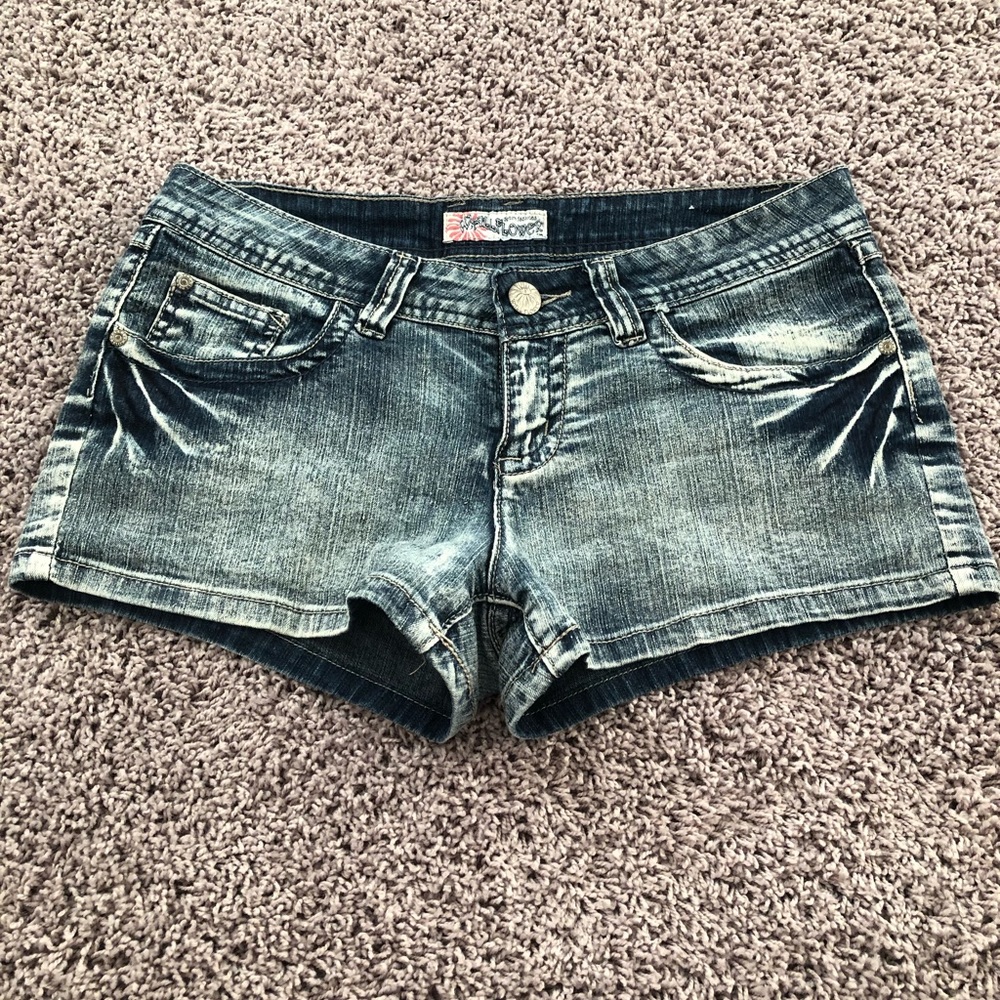 Wallflower denim shorts